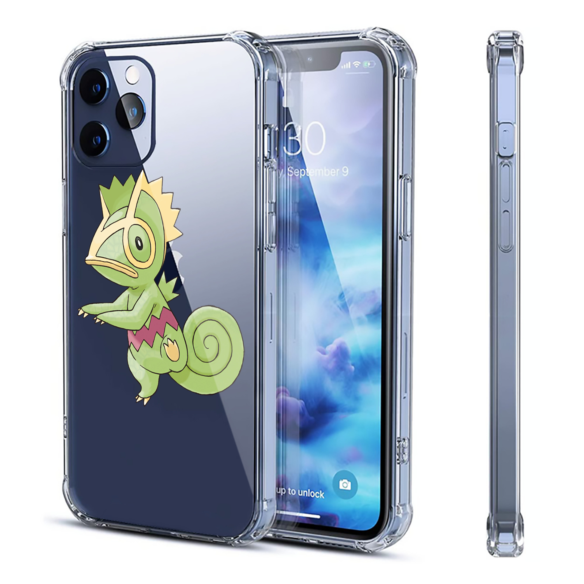 （画像用） ポケットモンスター Pokémon 【iPhone 12シリーズ対応】透明スマホケース（クリアソフトケース）